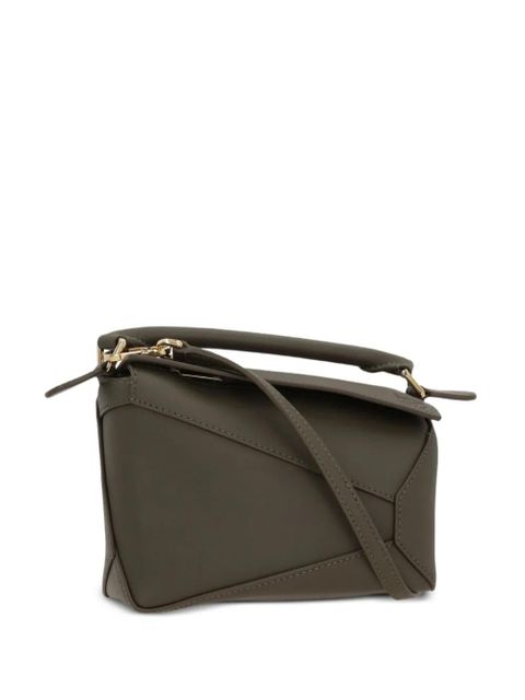 LOEWE Puzzle Edge mini bag - Green - zdjęcie produktu nr 2