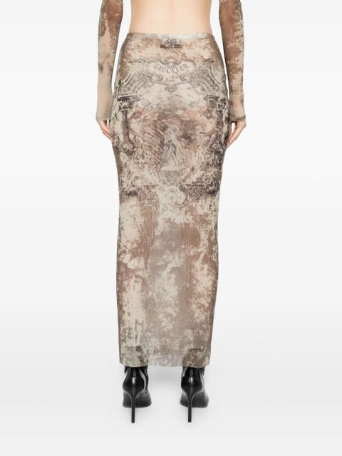 Jean Paul Gaultier Médaillon skirt - Brown