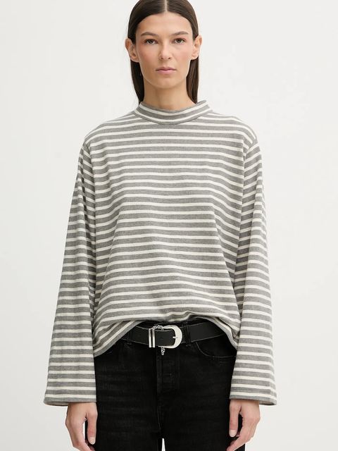 Marc O'Polo longsleeve bawełniany kolor szary 600304752025 - zdjęcie produktu nr 1