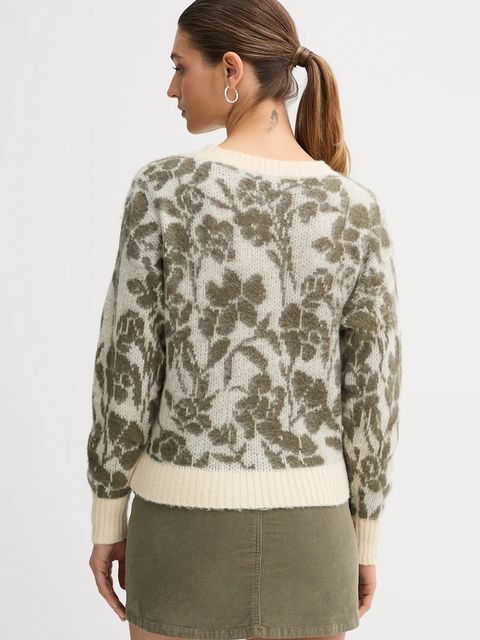 United Colors of Benetton sweter z dodatkiem moheru damski kolor beżowy 1VAAE10F3