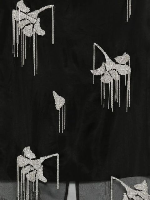 Róhe floral-embellished skirt - Black