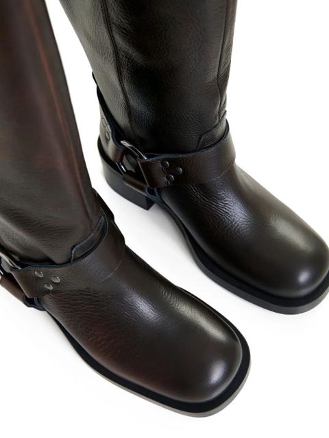 Essentiel Antwerp Idakar buckle leather boots - Black - zdjęcie produktu nr 2