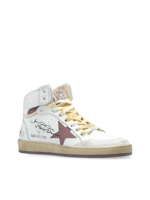 Golden Goose star-patch trainers - White