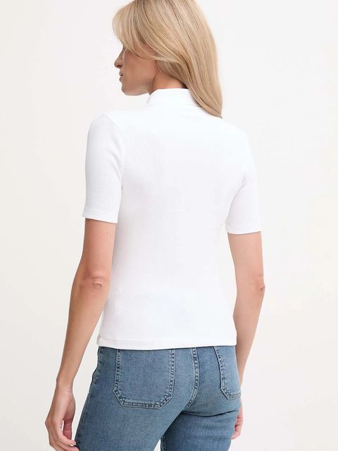 Calvin Klein Jeans polo damski kolor biały LV047C907G