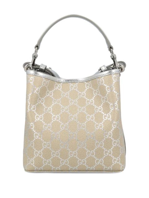 Gucci small GG Emblem bucket bag - Neutrals - zdjęcie produktu nr 2