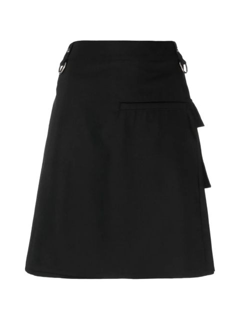 Givenchy D-ring-detail pleated mini skirt - Black