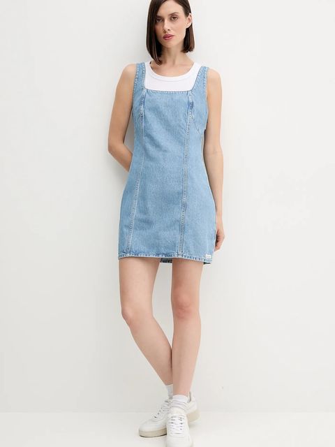 Calvin Klein Jeans sukienka jeansowa kolor niebieski mini prosta LV047C714G - zdjęcie produktu nr 2
