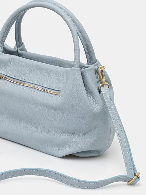 Answear.LAB torebka skórzana kolor niebieski