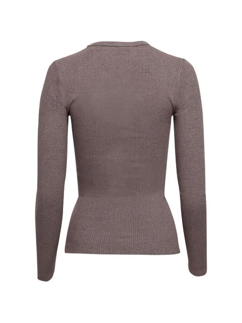 AGOLDE Delphi ribbed-knit top - Neutrals - zdjęcie produktu nr 2