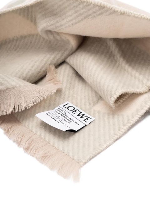 LOEWE fringed scarf - Neutrals - zdjęcie produktu nr 2