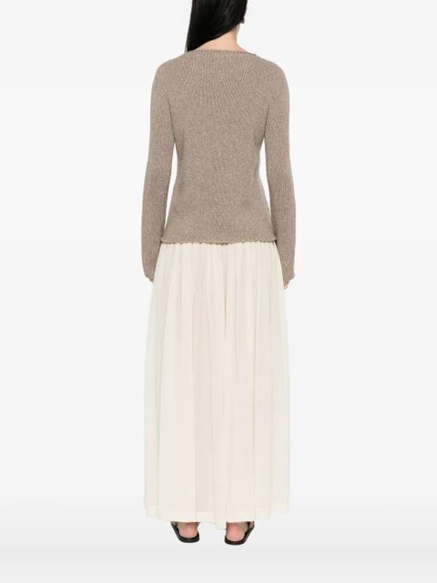 The Row Nitha round-neck sweater - Neutrals
