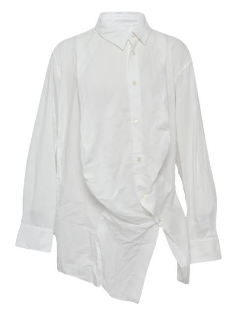 Comme Des Garçons asymmetrical-hem shirt - White - zdjęcie produktu nr 1