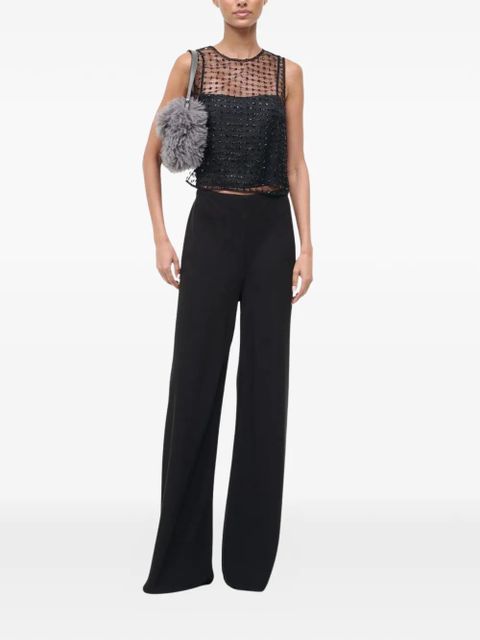 STAUD Seraphina star-embellished top - Black - zdjęcie produktu nr 2