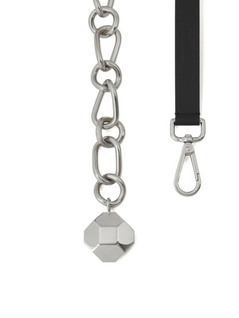 Lanvin chain-link leather belt - Silver