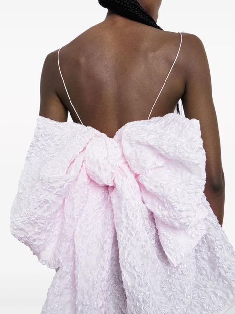 Cecilie Bahnsen Veronica bow-detailing top - Pink