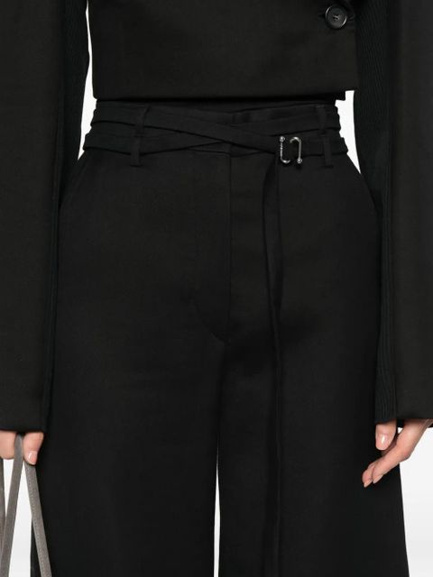 Sportmax wrap-design cropped jacket - Black