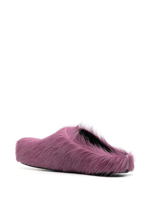 Marni Fussbett Sabot calf hair mules - Purple - zdjęcie produktu nr 2