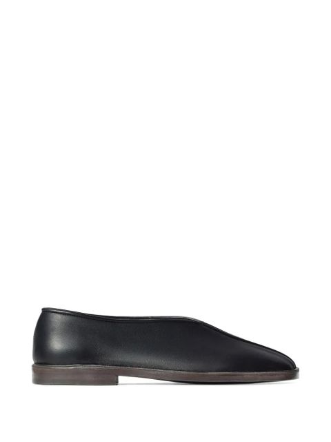 LEMAIRE square-toe leather loafers - Black - zdjęcie produktu nr 1