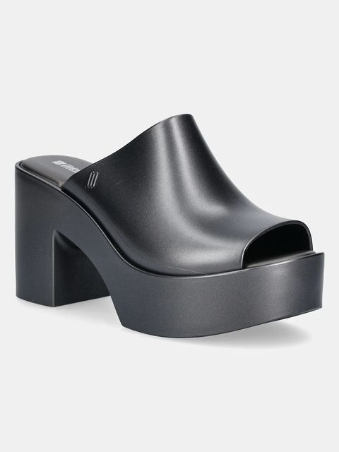 Melissa klapki MELISSA MULE HYPE METALLIC AD damskie kolor szary na słupku M 36497.BI596 - zdjęcie produktu nr 1