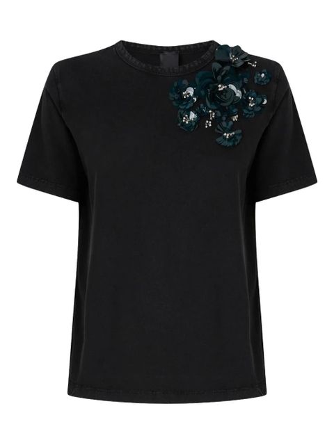 PINKO cotton T-shirt - Black - zdjęcie produktu nr 1