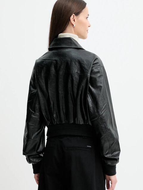 Calvin Klein Jeans kurtka kolor czarny przejściowa LV047C518G