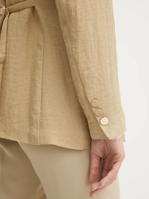 Morgan marynarka kolor beżowy jednorzędowa gładka VAVIK - zdjęcie produktu nr 2