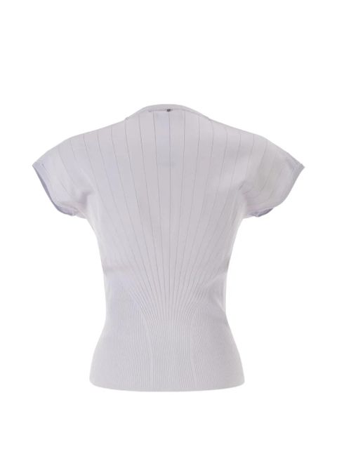 Sportmax ribbed radial pattern jumper - Purple - zdjęcie produktu nr 2