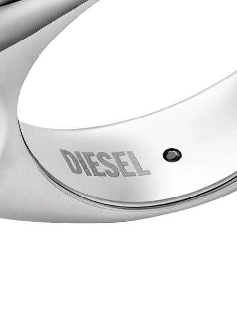 Diesel logo stamp ring - Silver - zdjęcie produktu nr 2