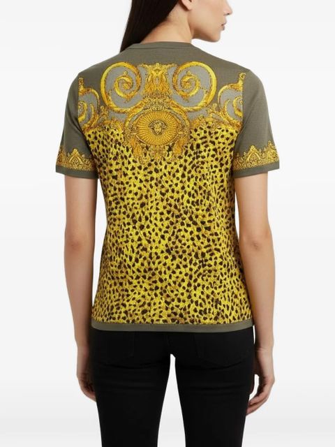 Versace animal-print T-shirt - Yellow - zdjęcie produktu nr 2