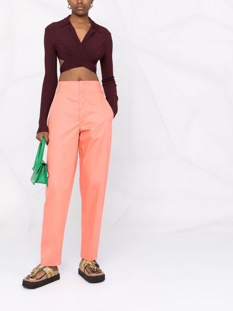 ISABEL MARANT Nestoe cotton trousers - Orange - zdjęcie produktu nr 2