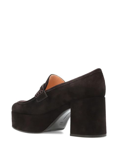 Gianvito Rossi loafer-style platform pumps - Brown