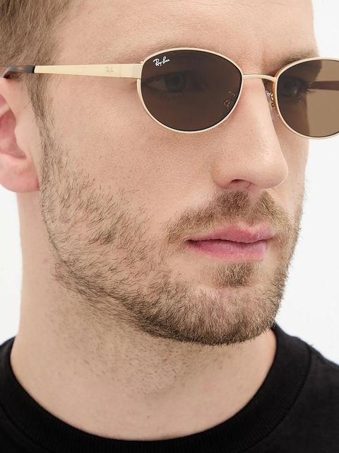 Ray-Ban okulary przeciwsłoneczne kolor złoty 0RB3774D