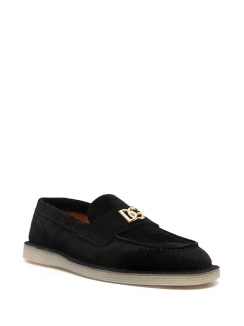 Dolce & Gabbana logo-plaque loafers - Black - zdjęcie produktu nr 2