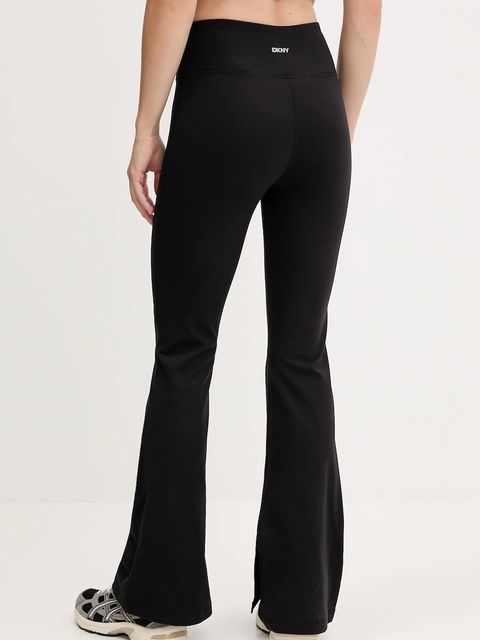 Dkny legginsy damskie kolor czarny gładkie DP5P3387