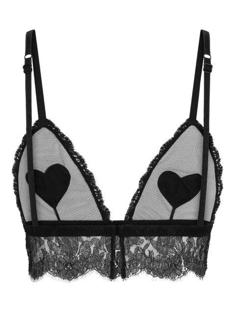 Dolce & Gabbana heart lace-trim bra - Black - zdjęcie produktu nr 2