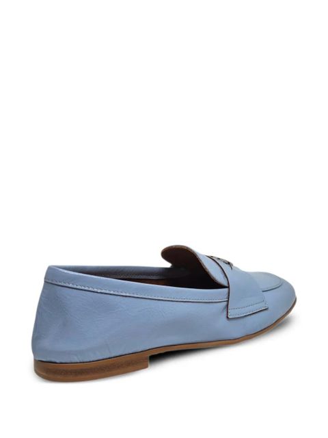 Casadei plaque strap loafers - Blue