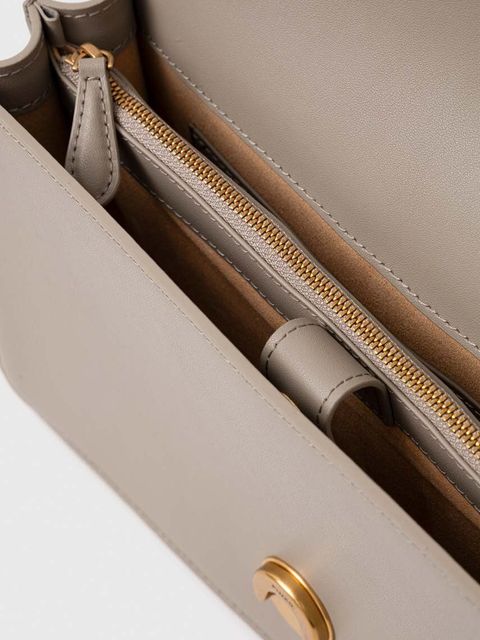 Pinko torebka skórzana kolor niebieski 100941.A0F1