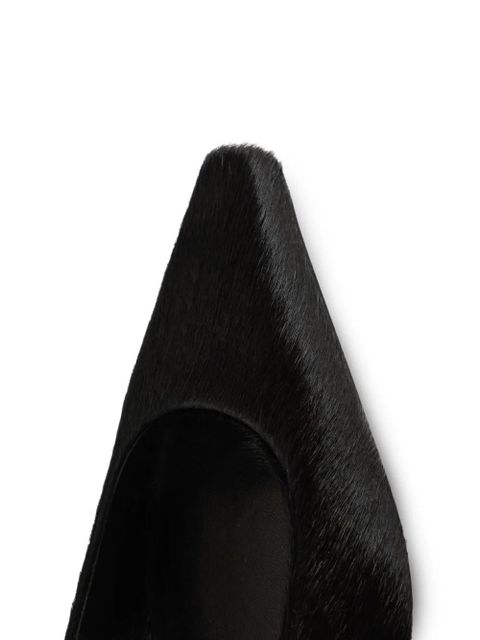 LouLou de Saison LEONE pony-effect leather mary jane flats - Black