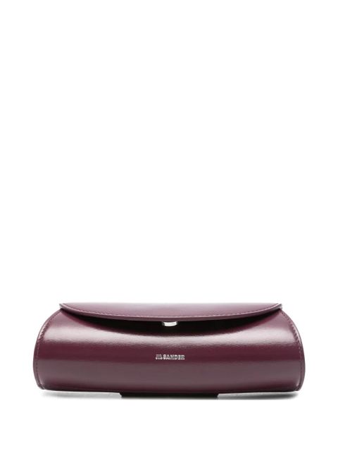Jil Sander Cannolo cylindrical leather glasses case - Red - zdjęcie produktu nr 1