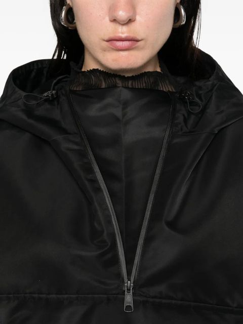 Cecilie Bahnsen hooded oversized jacket - Black