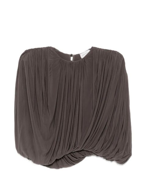 Magda Butrym draped top - Brown - zdjęcie produktu nr 1