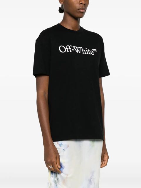 Off-White Bookish logo-print cotton T-shirt - Black