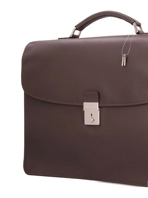 Longchamp lock-clasp leather laptop bag - Brown - zdjęcie produktu nr 2