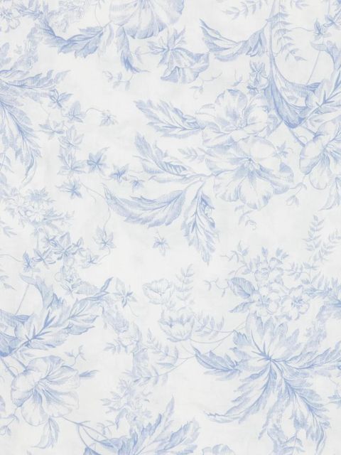 Maje floral-pattern scarf - White