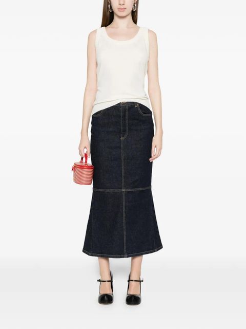 Moschino panelled flared skirt - Blue - zdjęcie produktu nr 2