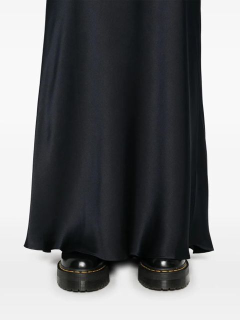 ANINE BING silk midi skirt - Blue