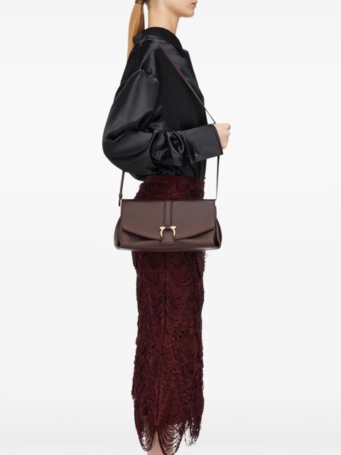 Ferragamo medium front flap soulder bag - Red