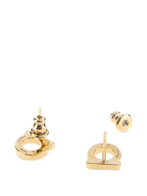 Ferragamo crystal-embellishment stud earrings - Gold