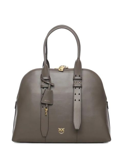PINKO maxi Escape leather tote bag - Grey - zdjęcie produktu nr 1