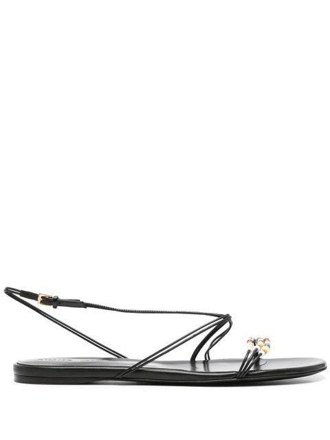 KHAITE beaded sandals - Black - zdjęcie produktu nr 1